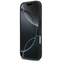 Mercedes ādas The Move magnētiskais viedtālruņa apvalks iPhone 17 - melns