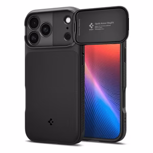 Spigen Optik Armor Magnētiskais viedtālruņa apvalks iPhone 17 Pro Max - melns
