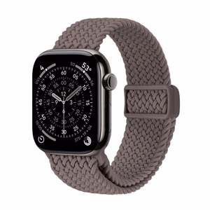 Crong Wave Band pīta Apple Watch siksniņa, 44/45/46/49 mm, brūna