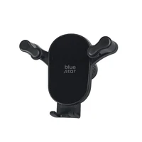 Gravity car holder BLUE STAR Black Mirror windshield mount black