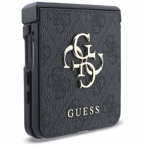 Melns Guess Big 4G Logo vāciņš Samsung Galaxy Z Flip8 tālrunim