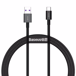 Baseus Superior USB Cable - USB Type C 66 W (11 V / 6 A) Huawei SuperCharge SCP 2 m black (CATYS-A01)