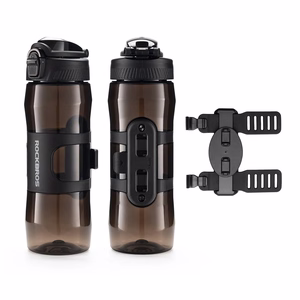 Rockbros S550H-1 700 ml termopudele ar magnētisko turētāju un stiprinājuma siksnu - melna