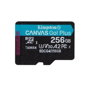 Kingston atmiņas karte 256GB microSDXC Canvas Go Plus Gen4 200MB/s A2 U3 V30