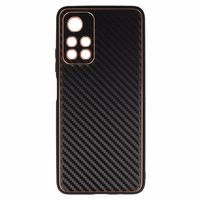 TEL PROTECT Leather Carbon viedtālruņa apvalks Xiaomi Redmi Note 11 5G/Note 11S 5G/Poco M4 Pro 5G melns