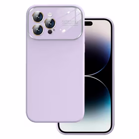 Mīksts silikona objektīva apvalks Iphone 14 Pro gaiši violeta
