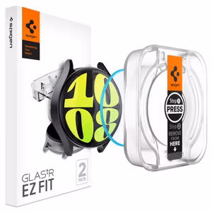 Spigen Glas.tR EZ Fit grūdināts stikls pulkstenim Samsung Galaxy Watch 7 (44 mm) - 2 gab.