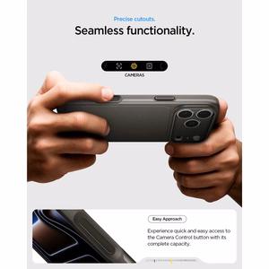 Spigen Thin Fit MagSafe maciņš iPhone 17 Pro / 18 Pro, grafīta krāsā