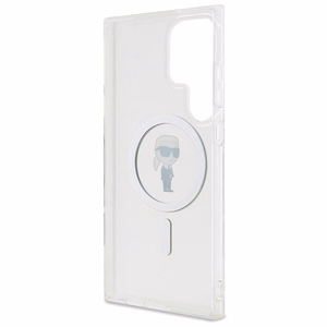 Karl Lagerfeld IML Ikonikas MagSafe apvalks viedtālrunim Samsung Galaxy S24 Ultra - skaidrs