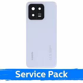 Aizmugurējais vāks saderīgs ar Xiaomi 13 / Balts / (Service Pack)