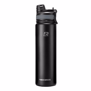 Rockbros 35210029002 termo velosipēda pudele dzērieniem 650 ml - melna
