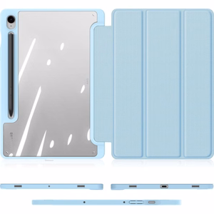 Dux Ducis Toby planšetdatora apvalks ar vāku un statīvu Samsung Galaxy Tab S9 / S9 FE - zils