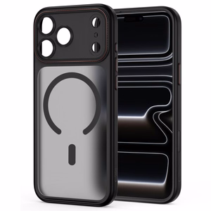 Tech-Protect MagCam MagSafe maciņš, paredzēts iPhone 18 Pro / 17 Pro, matēti melns un sarkans