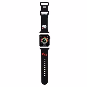 Hello Kitty silikona Kitty Head siksniņa Apple Watch 38/40/41mm - melna
