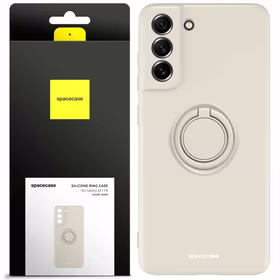 Spacecase silikona maciņš ar gredzenu Galaxy S21 FE bone