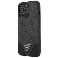 Guess maciņš GUHCP13LPU4GHBK iPhone 13 Pro / 13 6.1" pelēks/pelēks hardcase 4G Triangle Collection