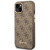 Guess GUHCP14MHG4SHW iPhone 14 Plus 6.7 "brūns/brūns cietais apvalks 4G Vintage Gold Logo