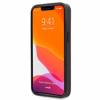 Mercedes viedtālruņa apvalks iPhone 13 Pro / iPhone 13 ar sudraba zvaigžņu rakstu, melns