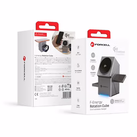 Bezvadu charging station Forcell 3in1 (F-06) (MagSafe) (Phone; Pods; Watch) 15W