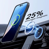 ESR Classic Hybrid Kickstand Halolock Magnētiskais iPhone 16 Plus + Rūdītā Stikla Aizsargstikls - Melns