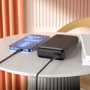 Ārējā baterija Power Bank Hoco J87A Type-C PD 20W+Quick Charge 3.0 20000mAh melna