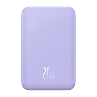 Magnētiskais portatīvais lādētājs Baseus Mini 5000mAh 20W (violets)
