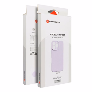 Maciņš iPhone 15 Forcell F-Protect Rubber Premium, saderīgs ar MagSafe, violets