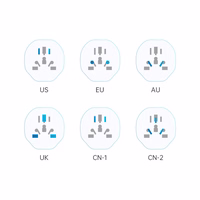 Tech-Protect universāls ceļojumu adapteris uz ES - balts