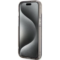 Guess IML Flowers Wreath MagSafe viedtālruņa apvalks iPhone 15 / 14 / 13 - melns