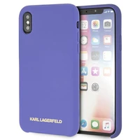 Karl Lagerfeld silikona apvalks iPhone X/Xs - violets