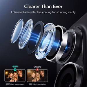 ESR Armorite Camera Cover for iPhone 16 / 16 Plus / 17 - Transparent