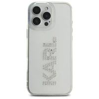 Karl Lagerfeld KLHCP16XHKLSTDCT iPhone 16 Pro Max 6.9" caurspīdīgs cietais apvalks IML Rhinestones logotips
