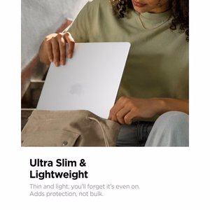 Spigen AirSkin aizsargapvalks MacBook Air 13" 2023 / 2024 / 2025 / 2026 – caurspīdīgs