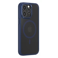 Viedtālruņa apvalks Comma Joy Elegant Mag iPhone 15 Plus zils