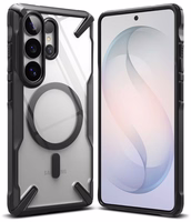 Ringke Fusion X Magnetic MagSafe Maciņš for Samsung Galaxy S26 Ultra - Clear melns