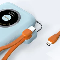 Dudao K21 Mini 10000mAh 22.5W USB-A / USB-C Portatīvais lādētājs (m) - zils