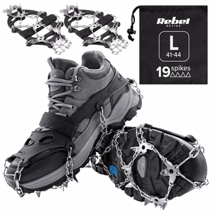 REBEL ACTIVE traction cleats for hiking shoes, size L, 41–44