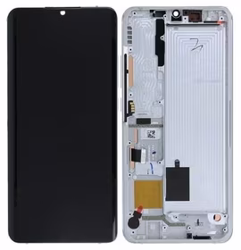 LCD screen Xiaomi Mi Note 10/Mi Note 10 Pro ar touch screen ar frame Glacier Balts original (service pack)