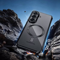 Tech-Protect MagFlex MagSafe Maciņš for Samsung Galaxy A57 5G - Clear melns