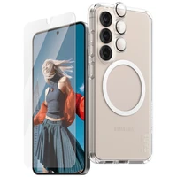 CARE by PanzerGlass Flagship 3in1 viedtālruņa apvalks + stikls + lēcas aizsardzības komplekts Samsung Galaxy S25