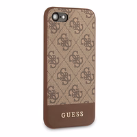 Guess 4G Stripe Collection viedtālruņa apvalks iPhone 7 / 8 / SE 2020 / SE 2022 - Brūns