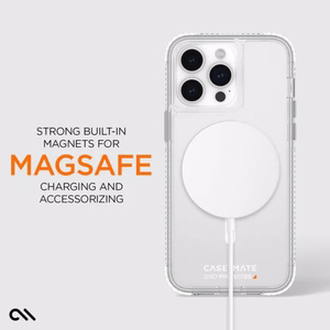 Case-Mate Ultra Tough+ D3O MagSafe vāciņš ierīcei iPhone 15 Pro Max, caurspīdīgs