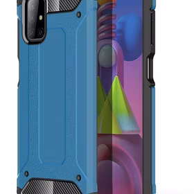 Hybrid Armor Case izturīgs aizsargapvalks Samsung Galaxy M51 zils