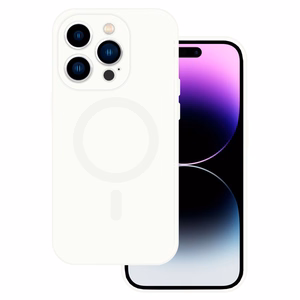 TEL PROTECT MagSilicone Viedtālruņa apvalks Iphone 14 - balts