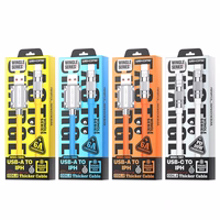 WEKOME WDC-186 Wingle Series - USB-A to Lightning Fast Charging 1m connection kabelis (balts)