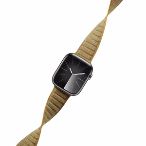 Crong Melange magnētiska siksniņa Apple Watch 38 / 40 / 41 / 42 mm, dzeltena melanža
