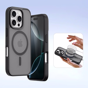 Ādas viedtālruņa apvalks Dux Ducis Lawa iPhone 16 Pro Max - melns