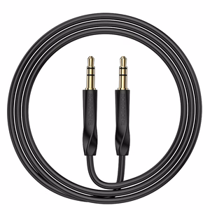 Borofone AUX kabelis BL16 - 3,5 mm ligzda uz 3,5 mm ligzdu - 1 metrs melns