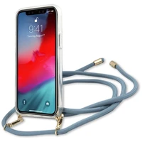 Guess GUHCP12MCRTVSBL iPhone 12/12 Pro 6.1" zilais kietais vāciņš Script Vintage