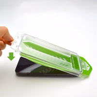 9H rūdītais stikls ar montāžas rāmi iPhone 14 Pro Max Wozinsky Premium stikls - melns